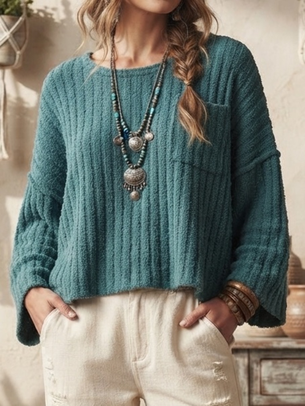 NWOT POL Ribbed Sweater Size S